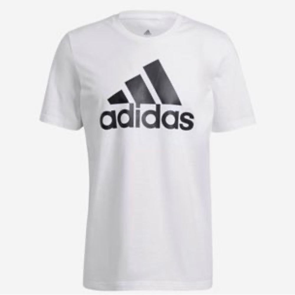 Adidas Men Sporty Round Neck Cotton
Blend White T-Shirt - Picture 2 of 2